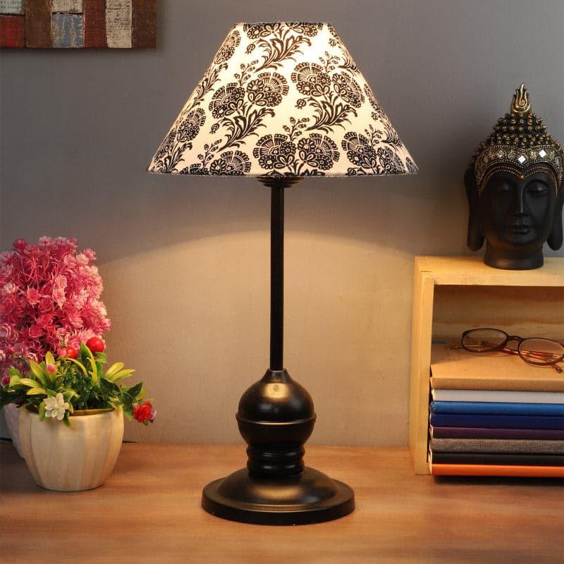 Filigree Lura Fabric Table Lamp - Black,White