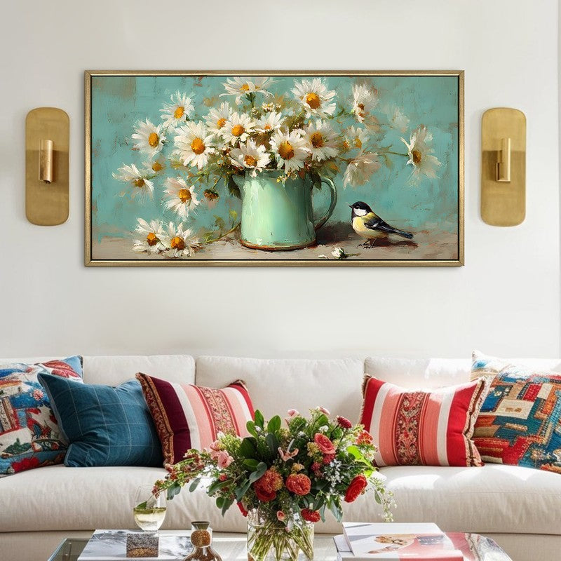 Garden Memoir Canvas Wall Painting With Frame