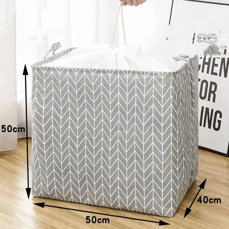 Stylish Grey Laundry Hamper  Lightweight & Foldable Storage Basket media 6