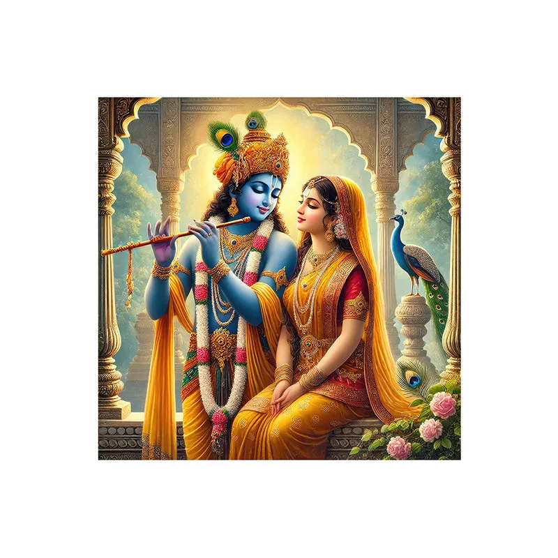 Radha Vallabh Wall Painting media 4