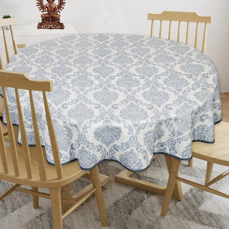 Ardila Ethnic Round Table Cover - Blue media 1