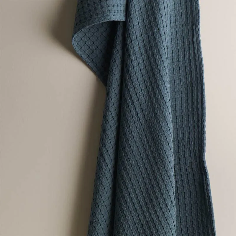Beehive Bamboo Texture Waffle Hand Towel (Ash) - Set Of Two media 4
