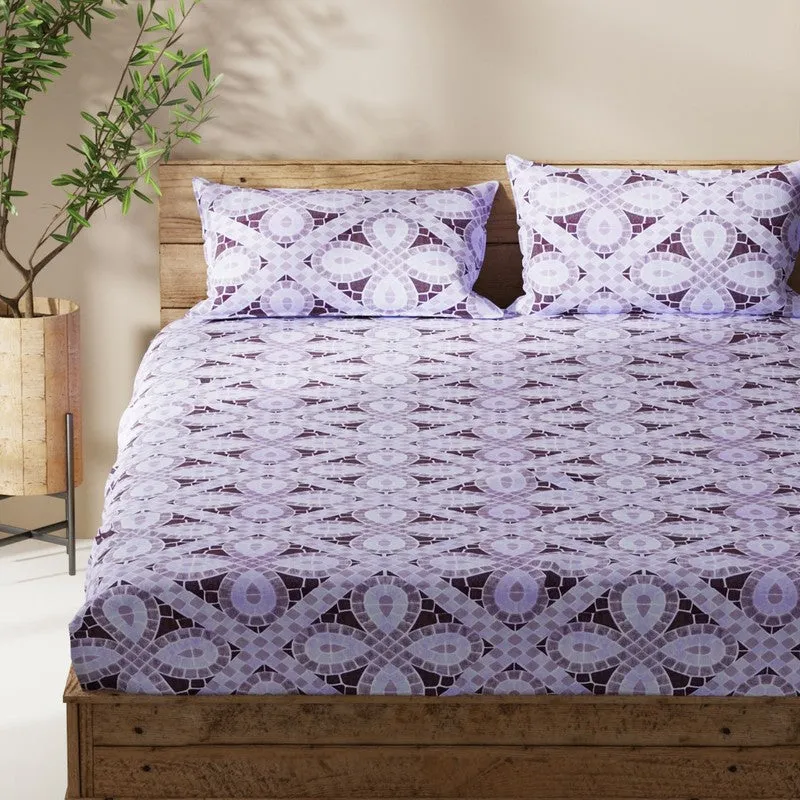 Ylven Bedsheet (Purple) - 115 GSM media 4