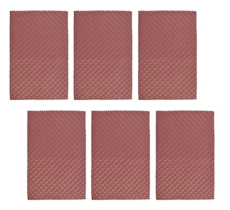 Osric Velvet Quilted Placemat (Rose Pink) - Set Of Six media 4