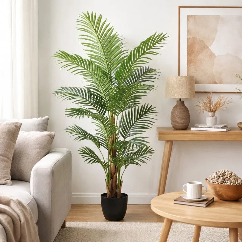 Botaniq Touch Artificial Plant With Black Fiber Pot - 3.9 Feet media 3
