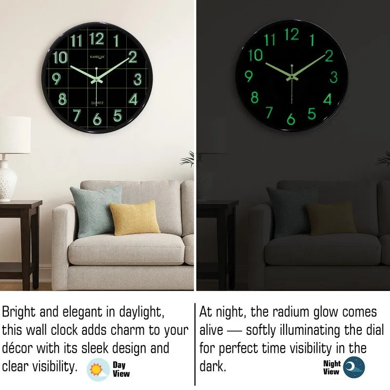 Opulent Analog Wall Clock - Black & Green media 6