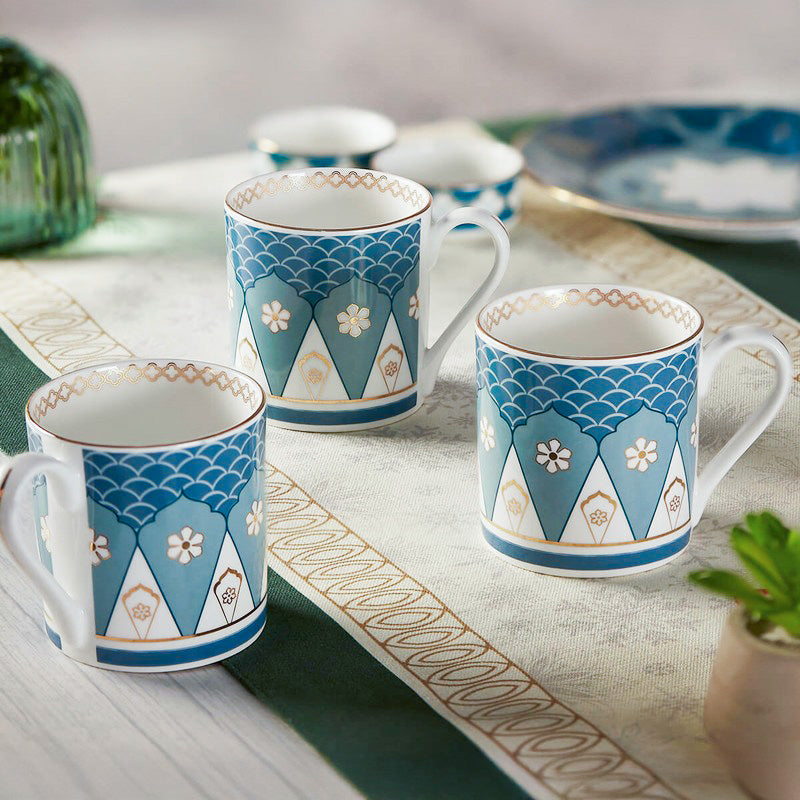 India Circus Oceanic Opulence Melon Tea Cups (220 mL Each Each) - Set Of Six media 3