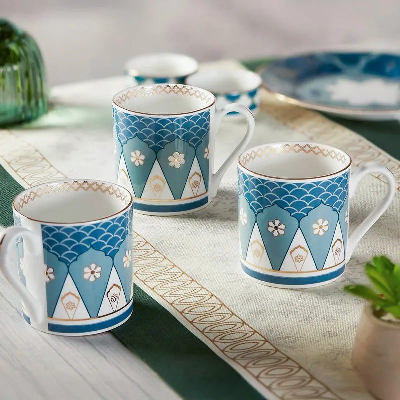 India Circus Oceanic Opulence Melon Tea Cups (220 mL Each Each) - Set Of Six media 3
