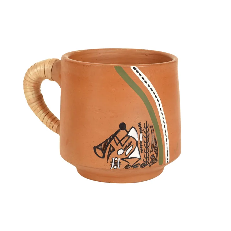 Tribal Terracotta Tea Cup (150mL Each) - Set of Six media 5