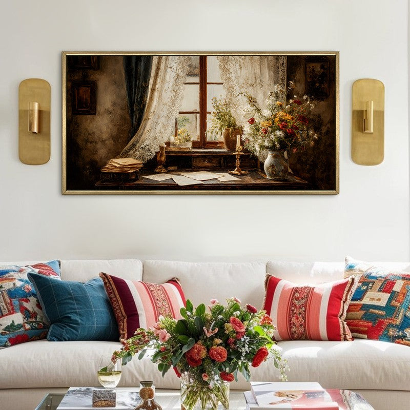 Classic Candlelit Viewframe Wall Art