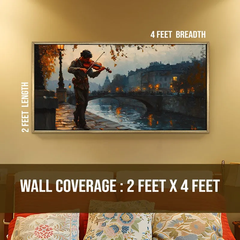 Streetlight Song Canvas Wall Painting With Frame media 8