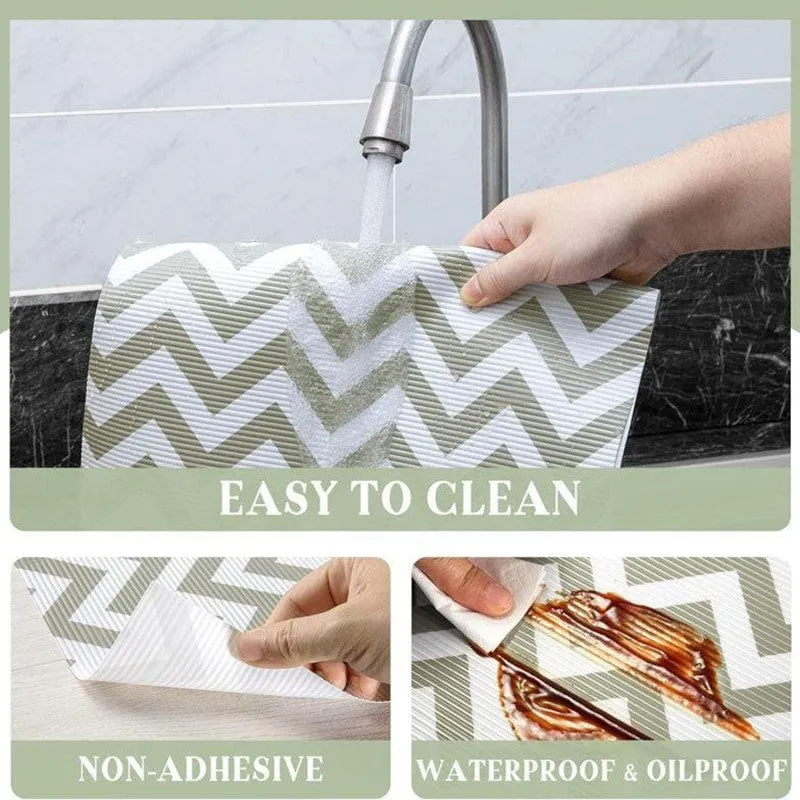 Zig Zag Kitchen Shelf Waterproof Liner Mat - Set Of Two media 5