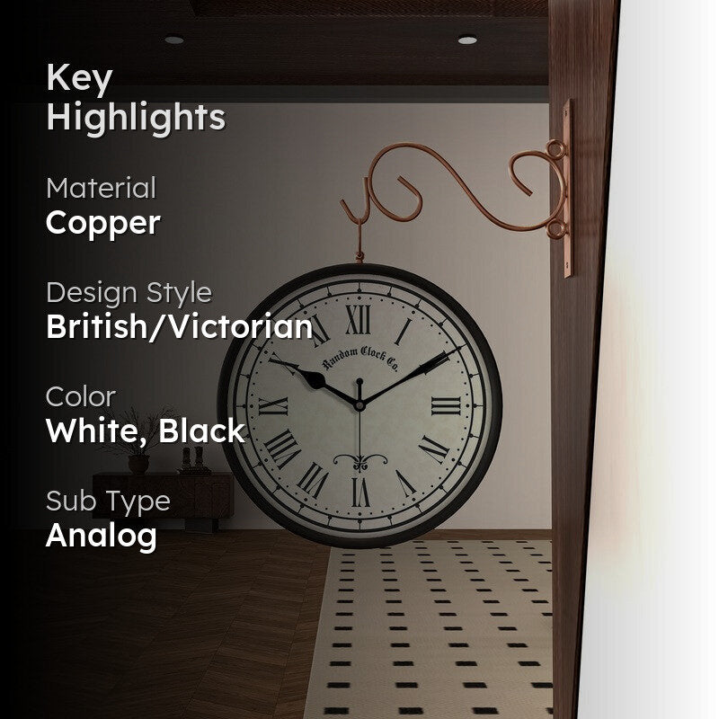Langford Double Sided Wall Clock media 2