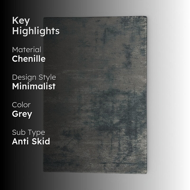 Urban Space Abstract Chenille Carpet - Grey media 2