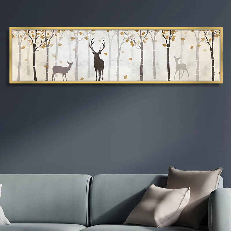Silhouette Of Forest Wall Art media 1