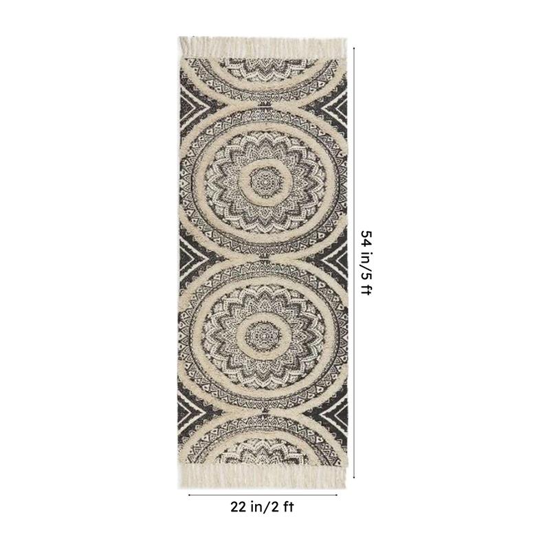 Lensi Floral Cotton Runner Rug media 8