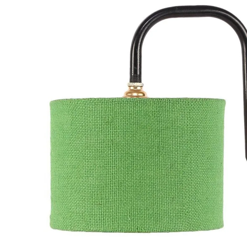 Flynn Arch Fabric Table Lamp - Green,Black media 6