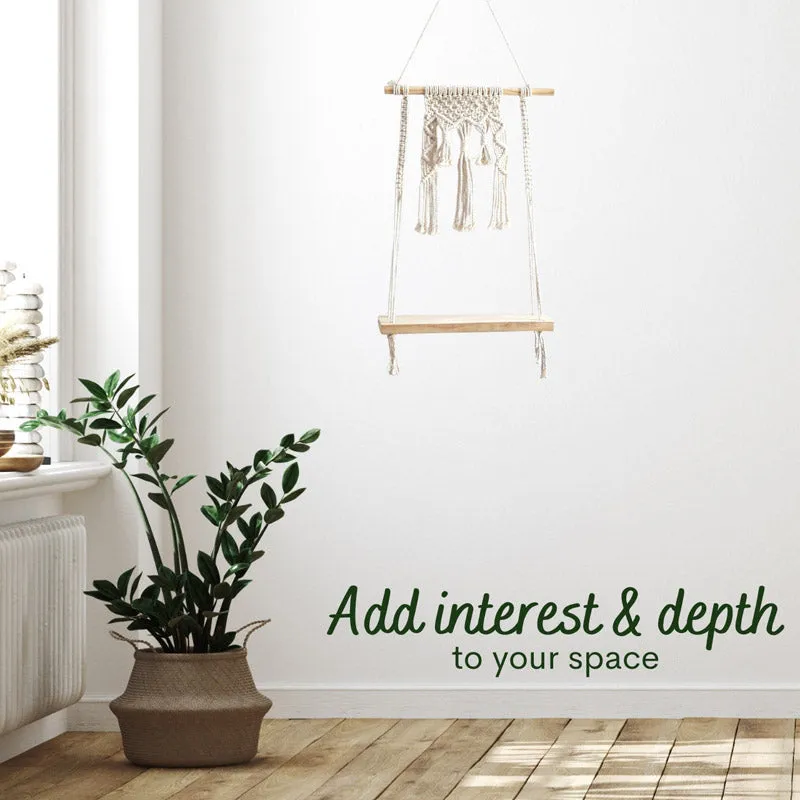 Hokona Macrame Wall Shelf media 5
