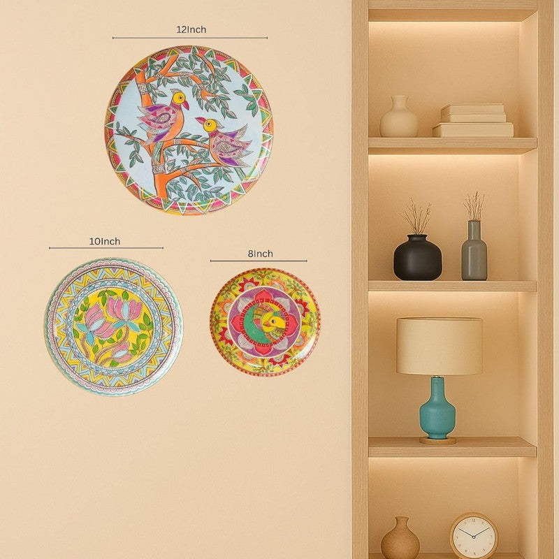 Madhubhani Tales Wall Plate - Set Of Three media 9