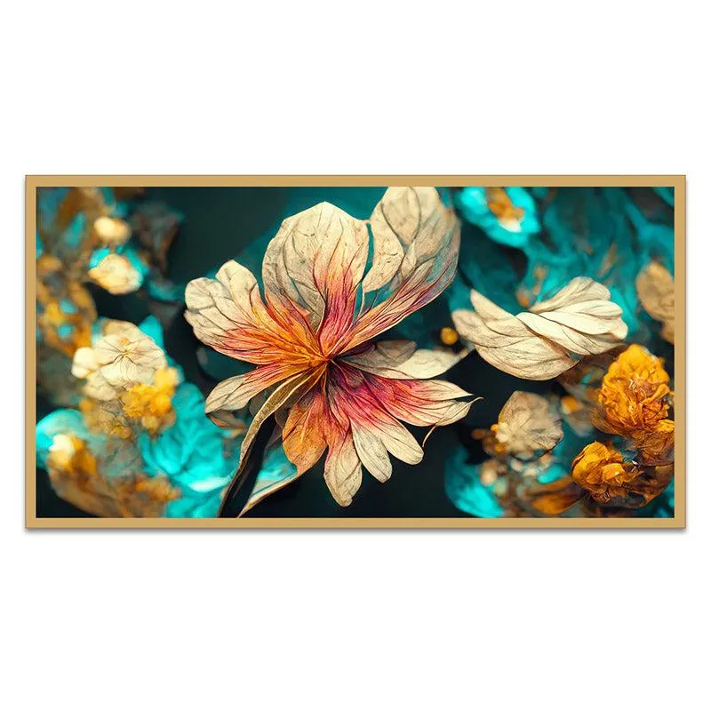 Riam Floral Wall Painting With Frame media 5