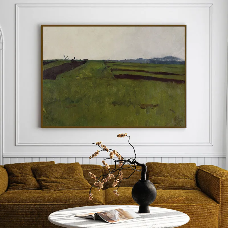 Greener Grass Wood Wall Art With Frame - Black media 3