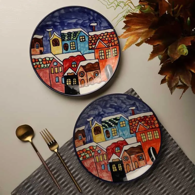 Snow City Dinner Plate - Set Of Two media 1