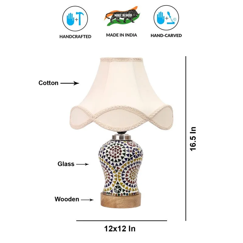 Aurenique Arc Wooden Table Lamp - Multicolor media 9
