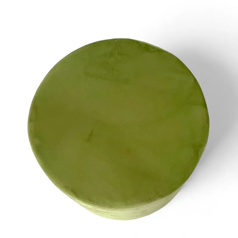 Mrixon Pine Wood Pouffe - Green media 4