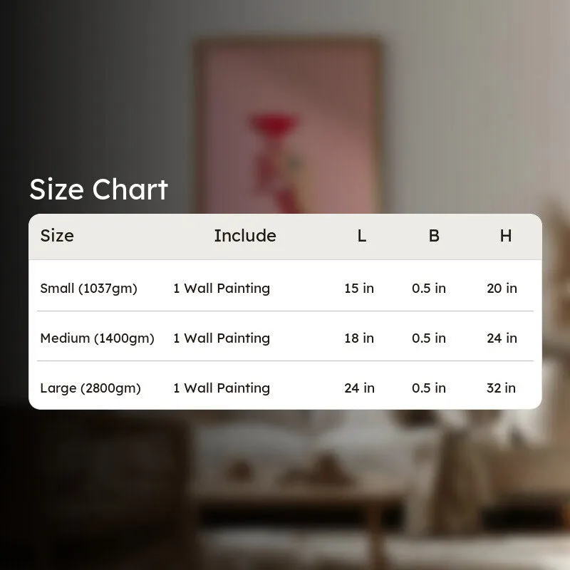 Pink Palette Canvas Wall Painting - Brown Frame media 9