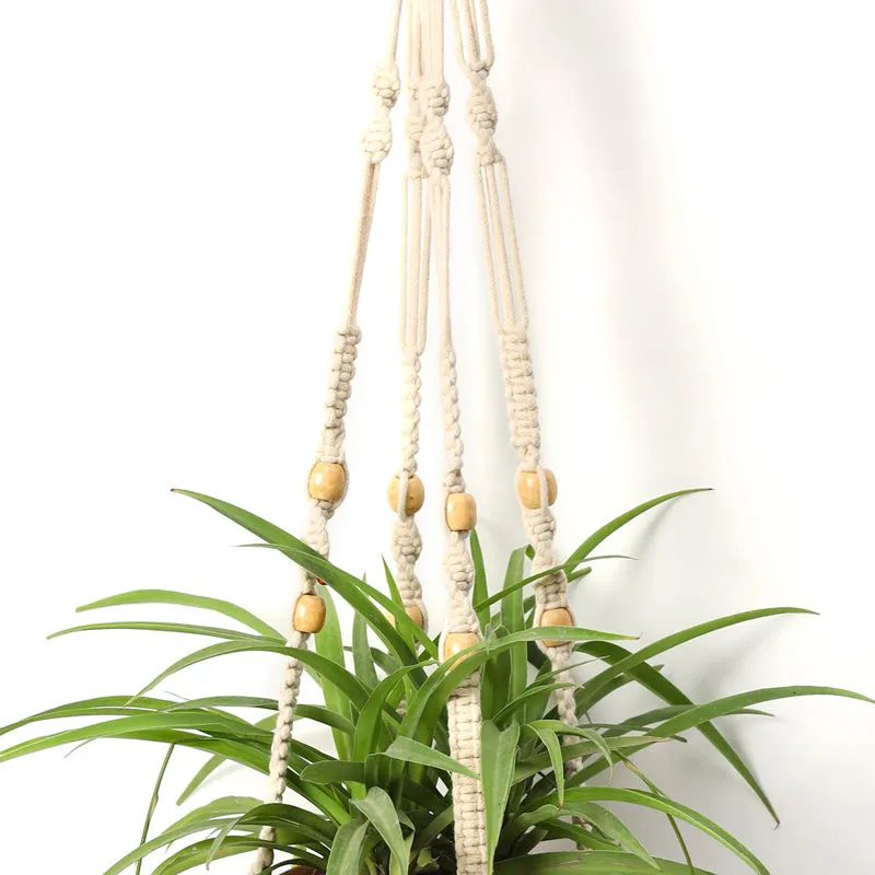 Boheme Botanica Macrame Hanging Planter (White) - Set Of Two media 4