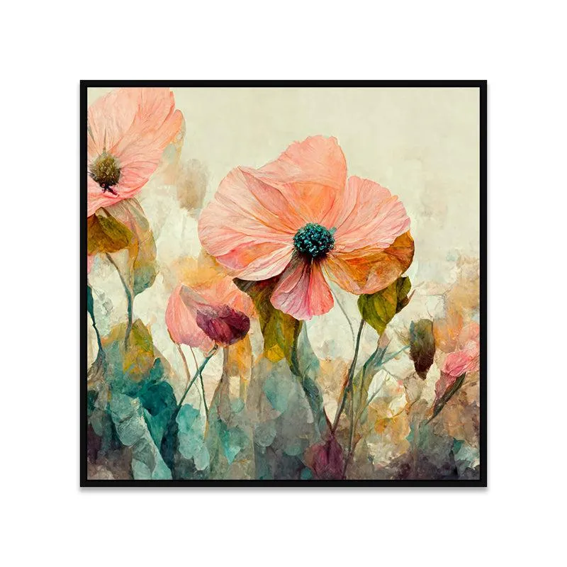Floral Burst Wall Painting media 5