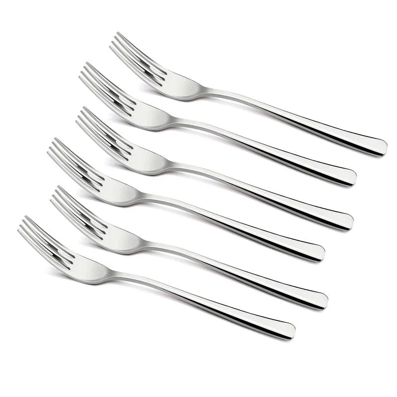 Lucia Stainless Steel Dinner Fork - Set of Six media 3