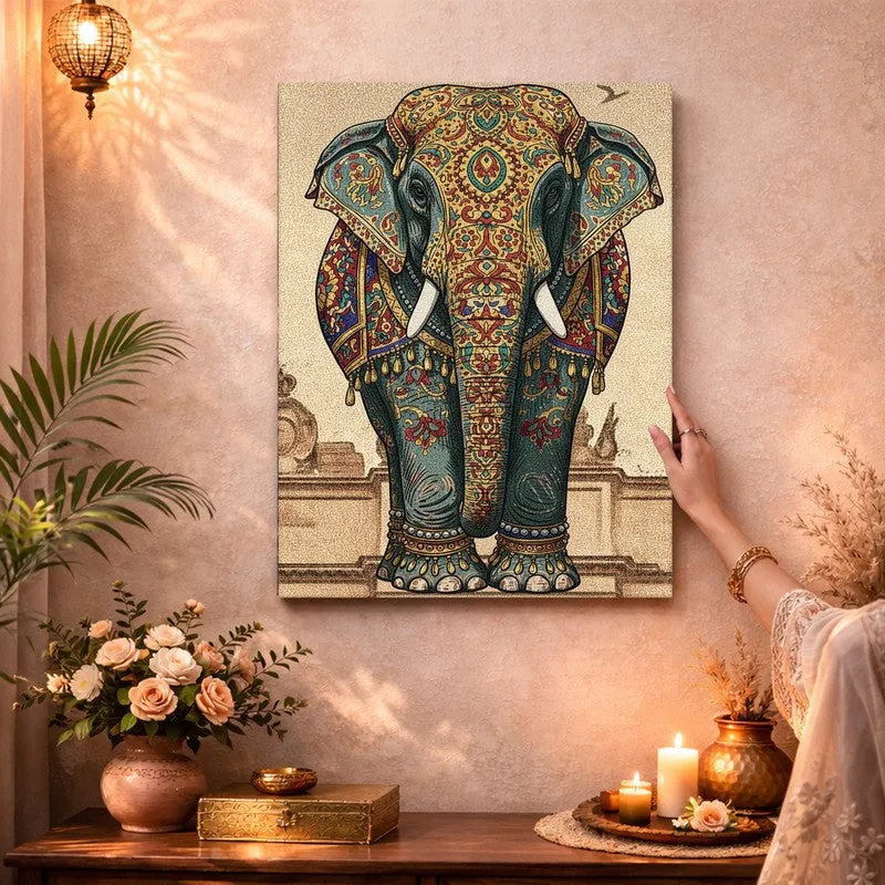 Maharaja Elephant Canvas Wall Art & Paintings media 3