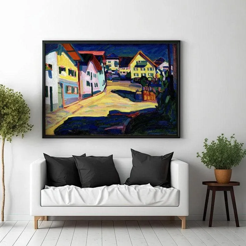 Burggrabenstrasse Canvas Wall Painting - Black Frame media 3