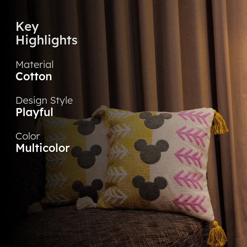 Plush Pavilion Tufted Cushion Cover (Multicolor) - Set Of Two media 2