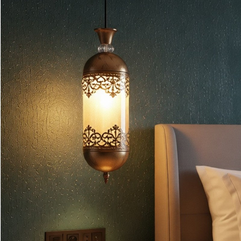 Old World Lantern Iron Ceiling Lamp