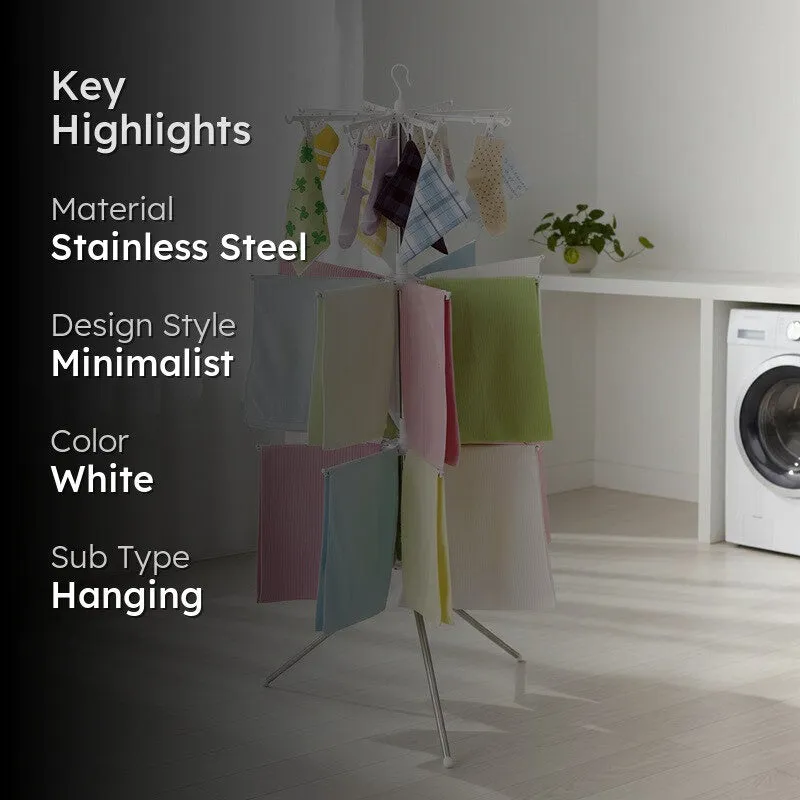 Laxis HangNest White Stainless Steel Cloth Hanger - 2