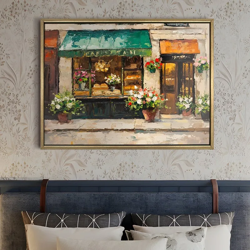 Flowerpots Canvas Wall Painting With Frame media 5