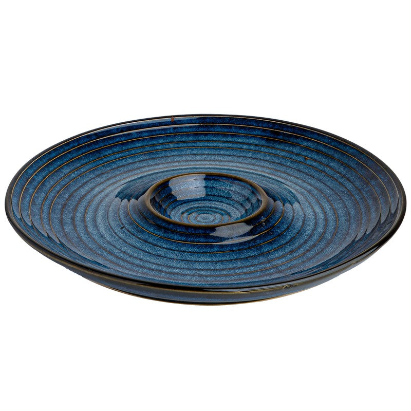Nautic Crest Ceramic Chip n Dip Platter - Blue media 3