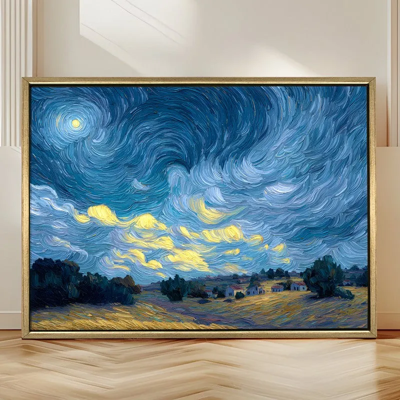 Meadow Vast Canvas Wall Painting With Frame media 4