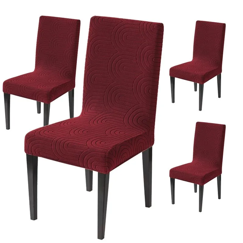 Nexo Fit Chair Cover (Maroon) - Set Of Four media 4