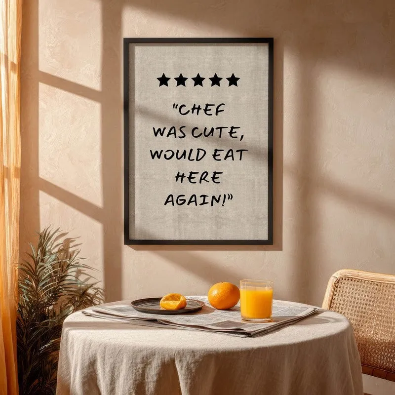 Chef Aura Archival Canvas Wall Art - Black media 4