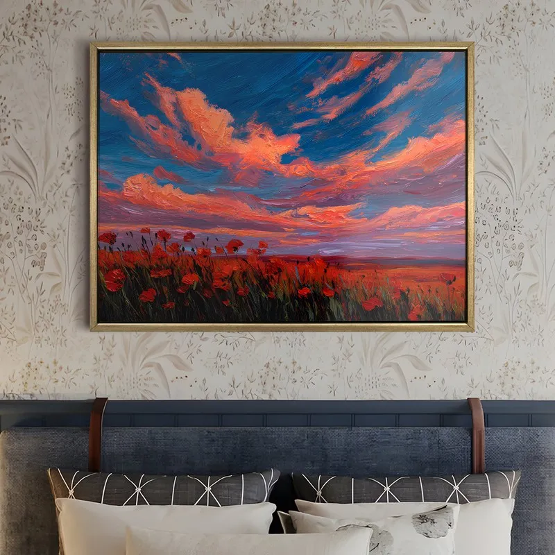 Solar Drift Canvas Wall Painting With Frame media 5