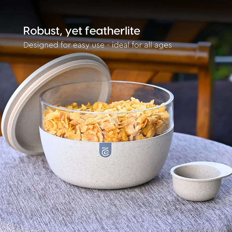 Gaea Airtight Mixing Bowl (Beige) - 2100 mL media 5