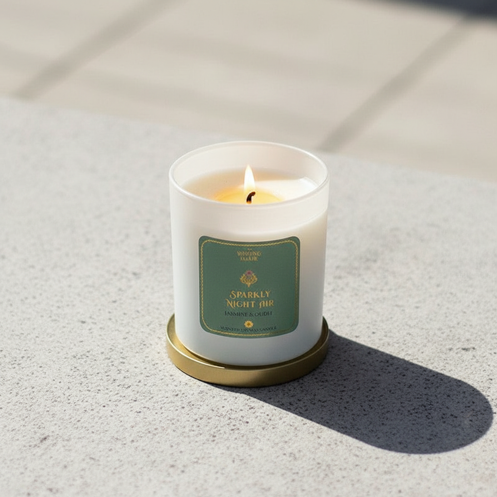 Royal Attar Jasmine & Oudh Scented Soy Wax Candle