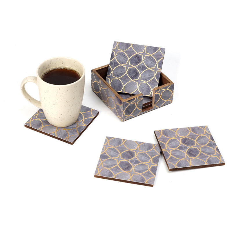Patterned Muse Coaster - Seven Piece Set media 6