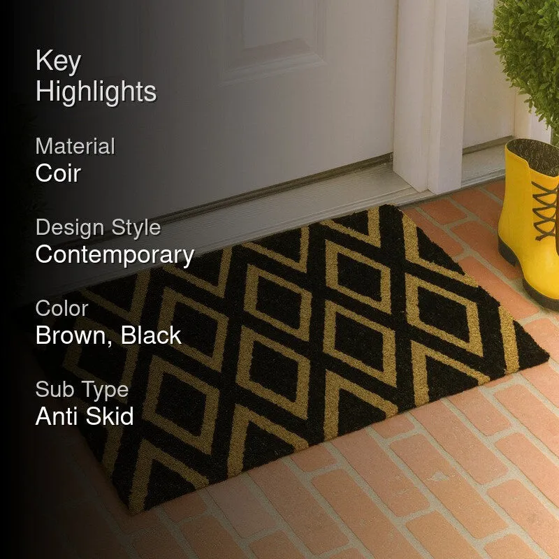 Diamond Craft Coir Door Mats - Brown media 2