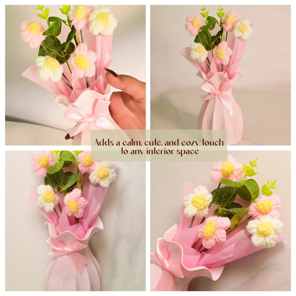 PrimeCraft Crochet Artificial Flower media 3