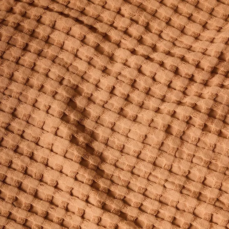 Rippley Plush Waffle Bath Towel (Brown) media 4