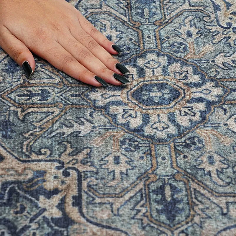 Mehrab Royal Prayer Mat (Blue) - 550 GSM media 6